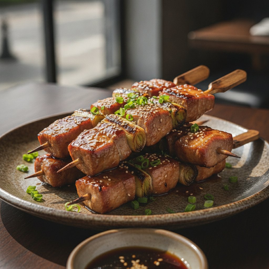 Grilled Pork Skewers with Sweet Glaze