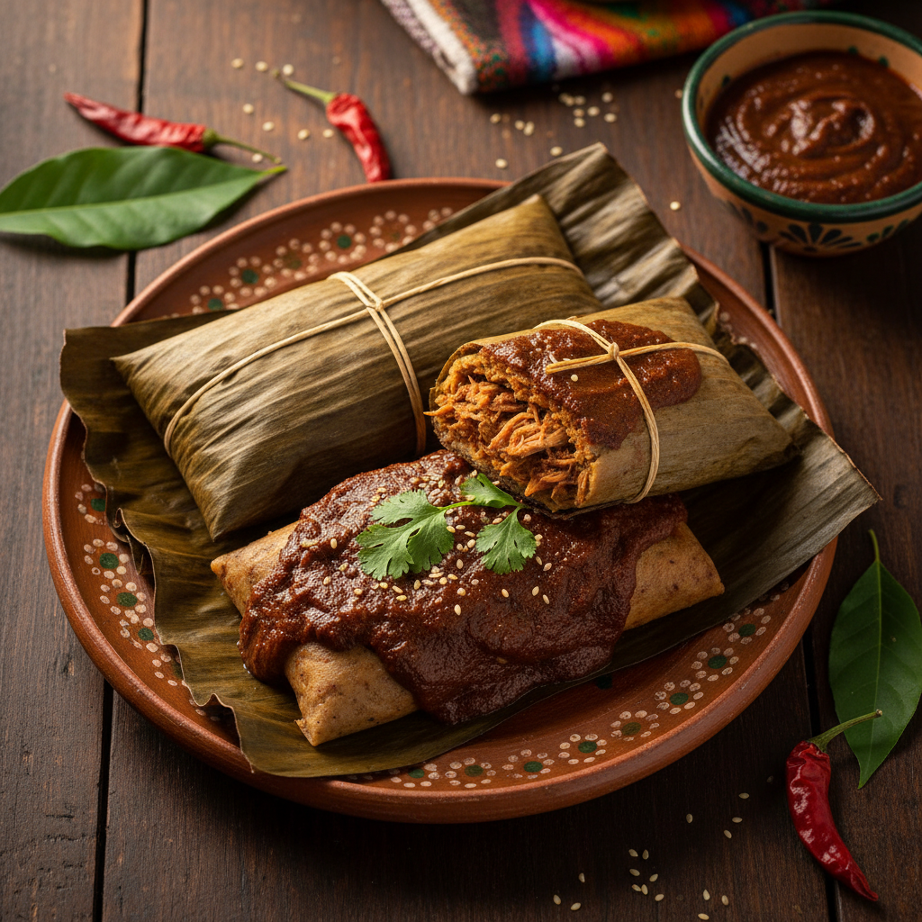 Tamales Oaxaqueños de Mole