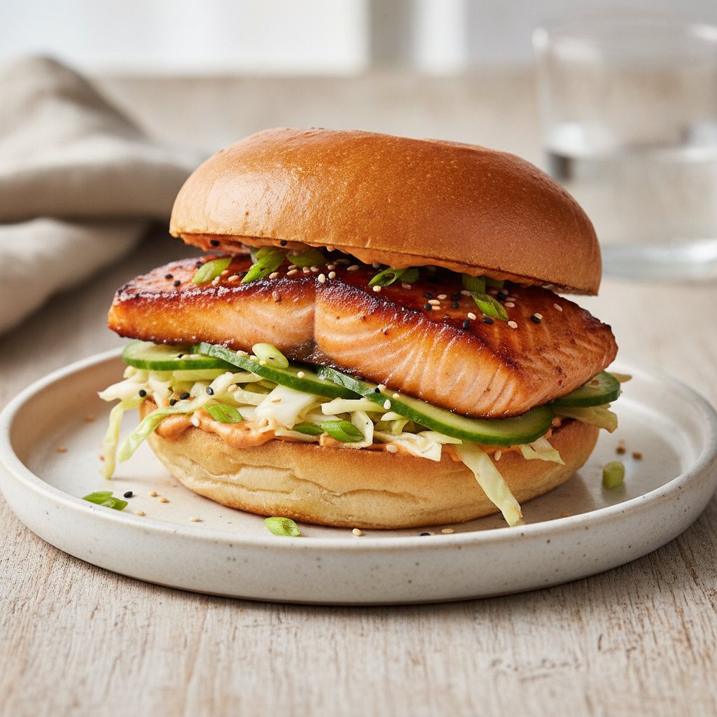 Grilled Salmon Sandwich