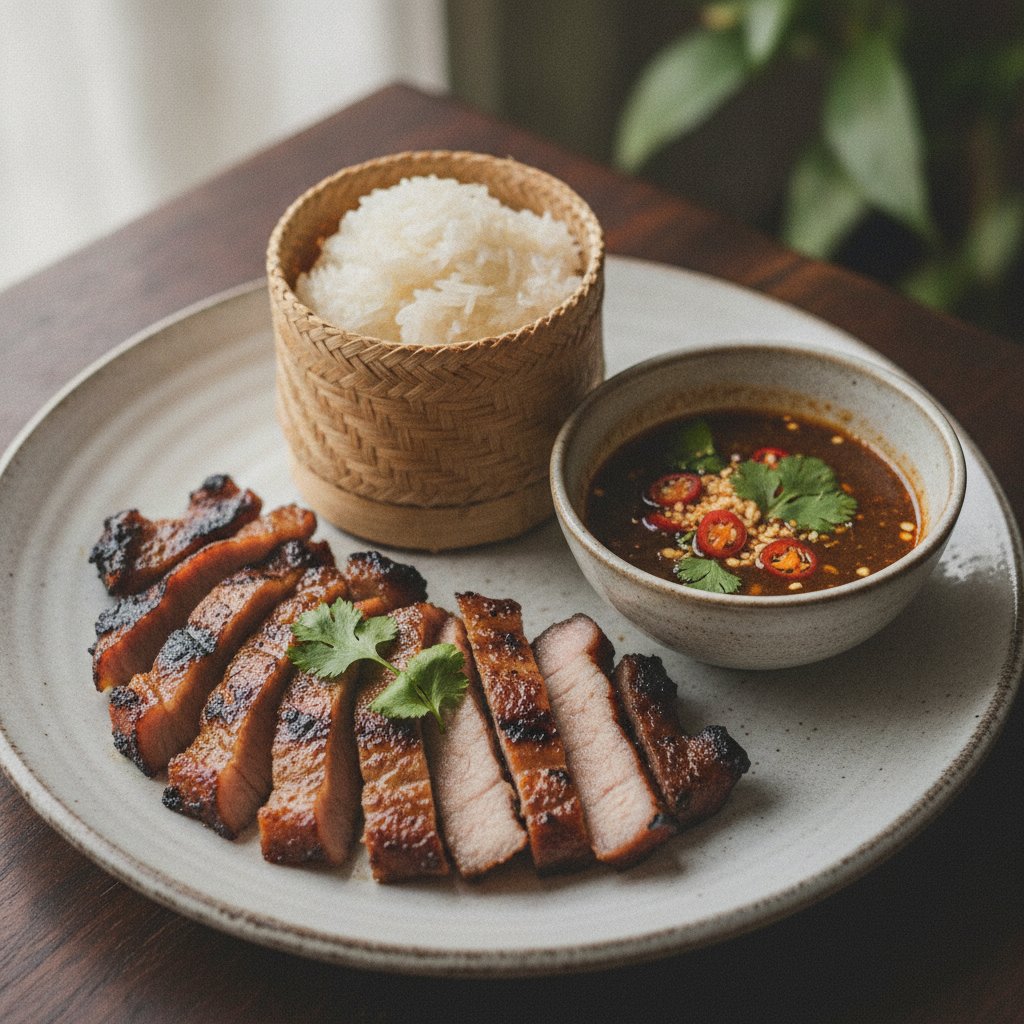 Grilled Marinated Pork Steak