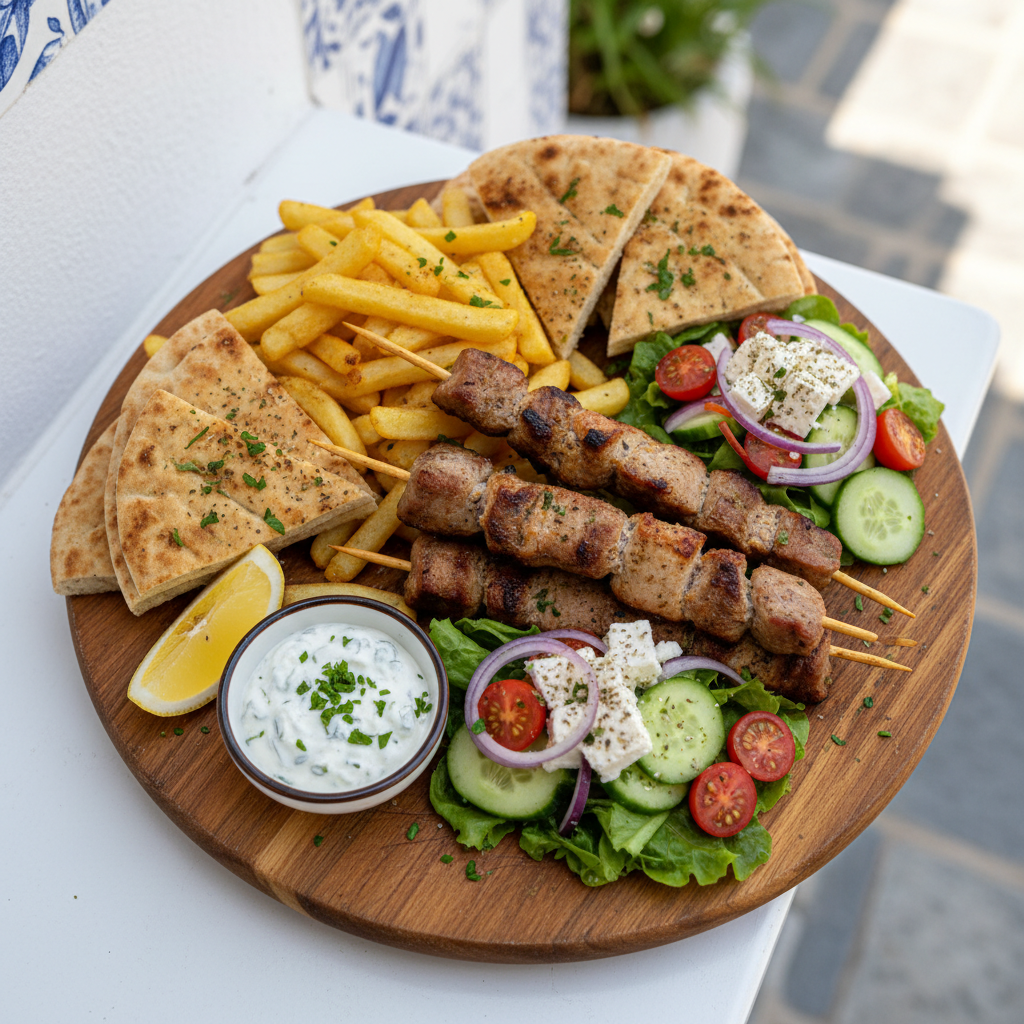Pork Souvlaki Platter
