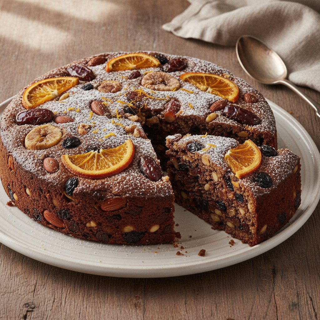 Spiced Fruit and Nut Cake