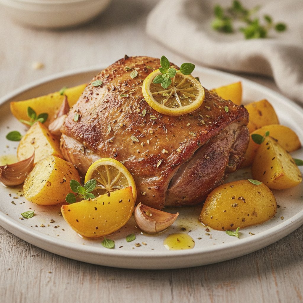 Baked Lamb Shoulder with Potatoes (Low-Calorie)