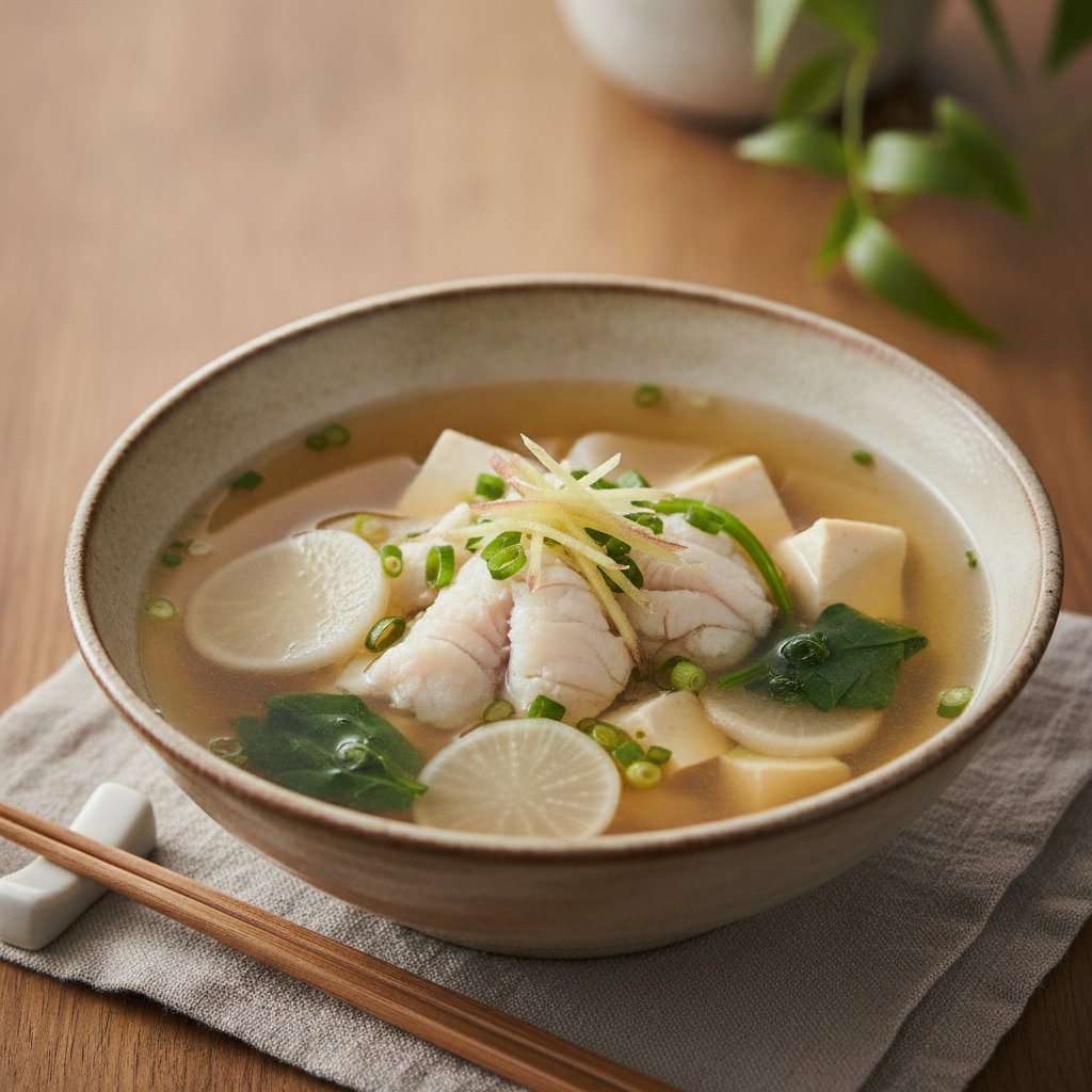 Clear Fish Soup (Low-Calorie)