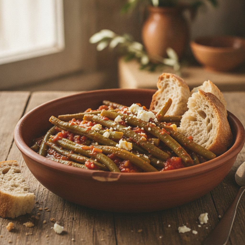 Green Bean Stew with Tomatoes