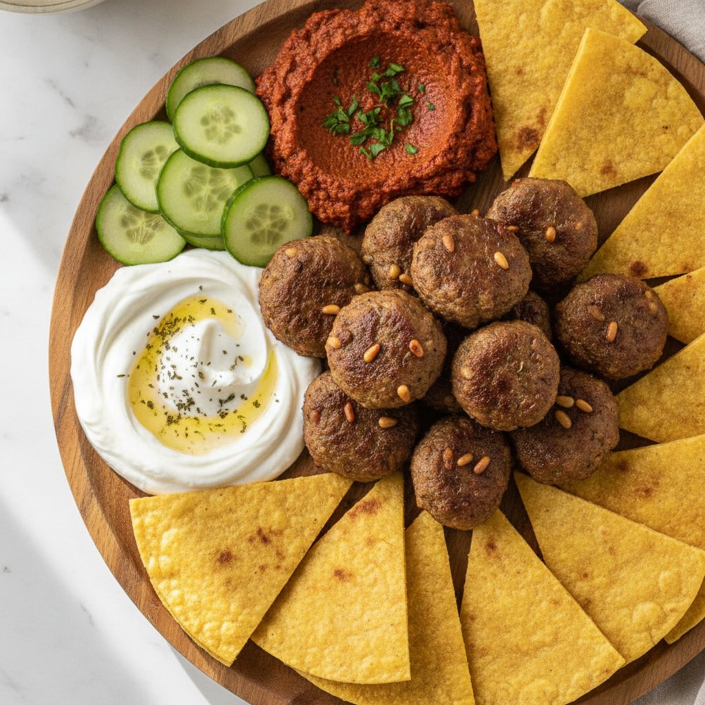 Spiced Lamb Meatball Board (Gluten-Free)