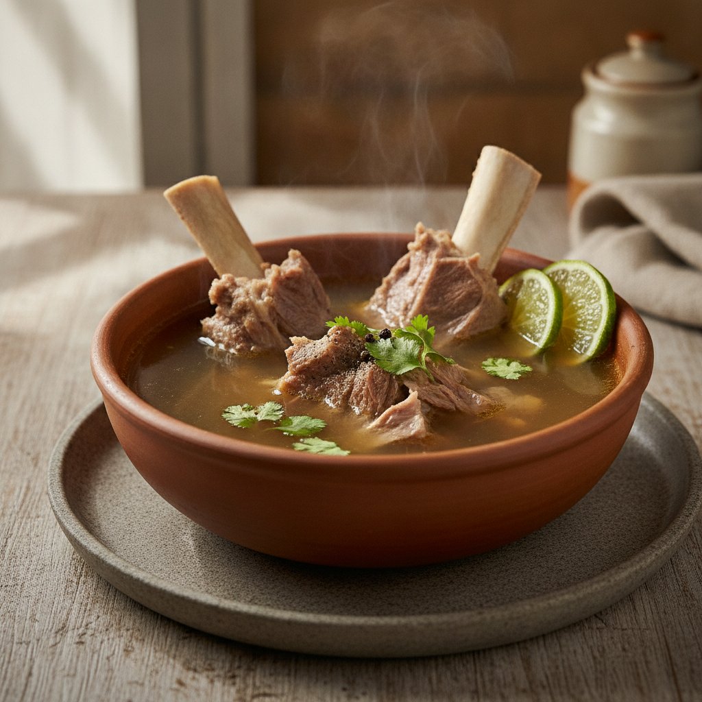 Mutton Bone Broth (Low-Chol)
