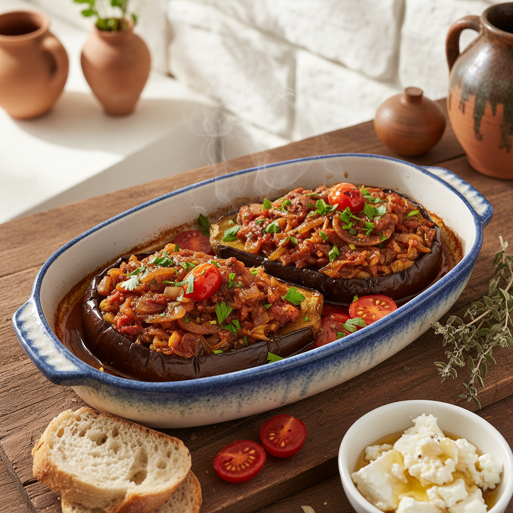 Braised Eggplant in Tomato Sauce — Imam Baildi