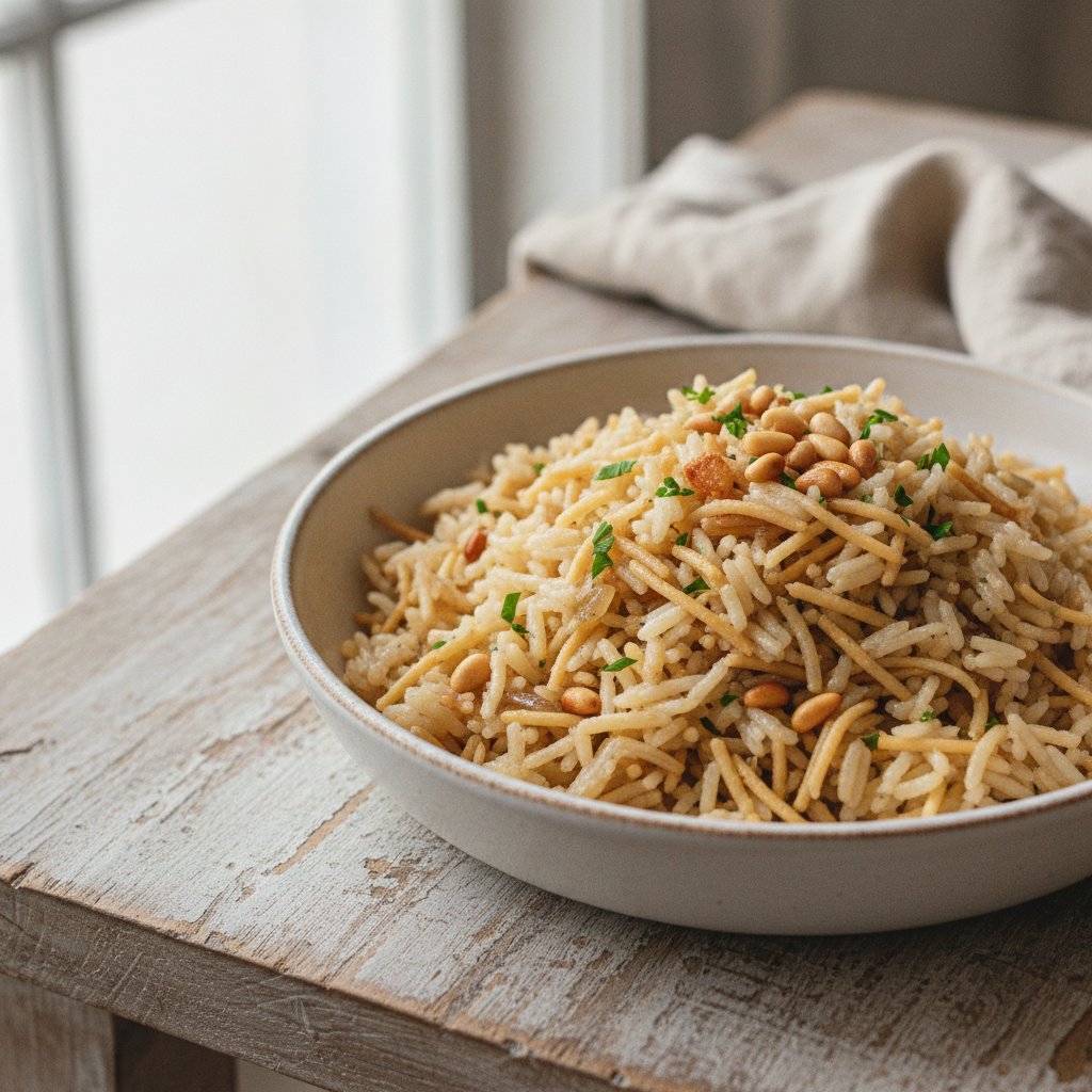 Rice Pilaf with Noodles (Low-Calorie)