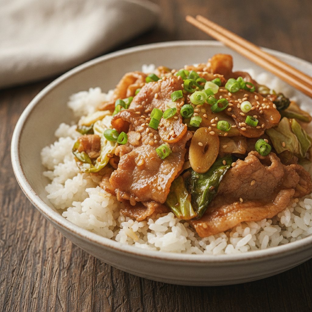 Pork Belly and Cabbage Stir Fry