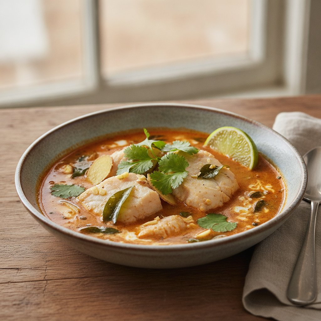 Spiced Fish Soup (Low-Chol)