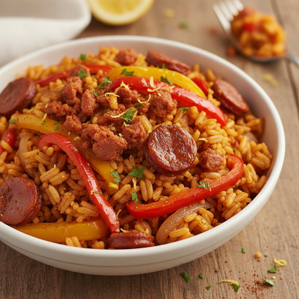Rice with Chorizo and Peppers