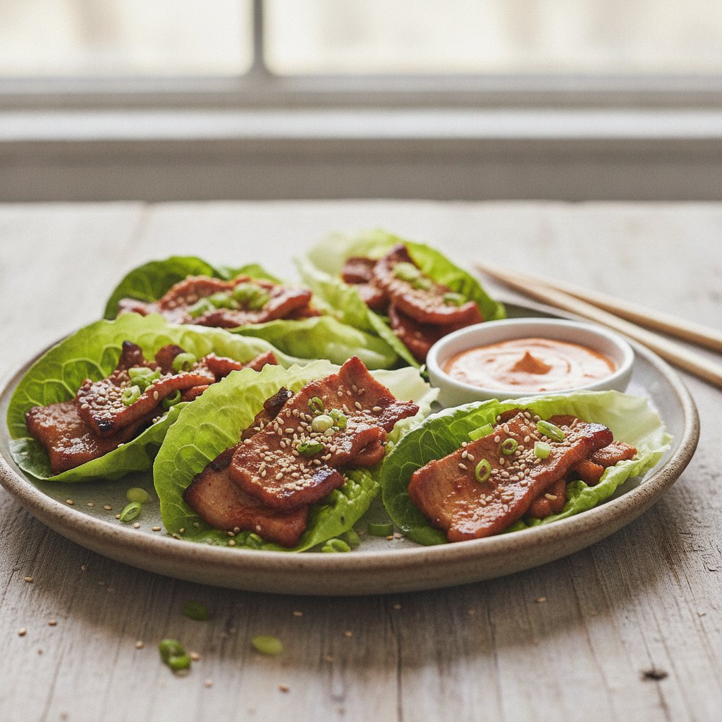 Korean Grilled Pork Lettuce Wraps (Keto)