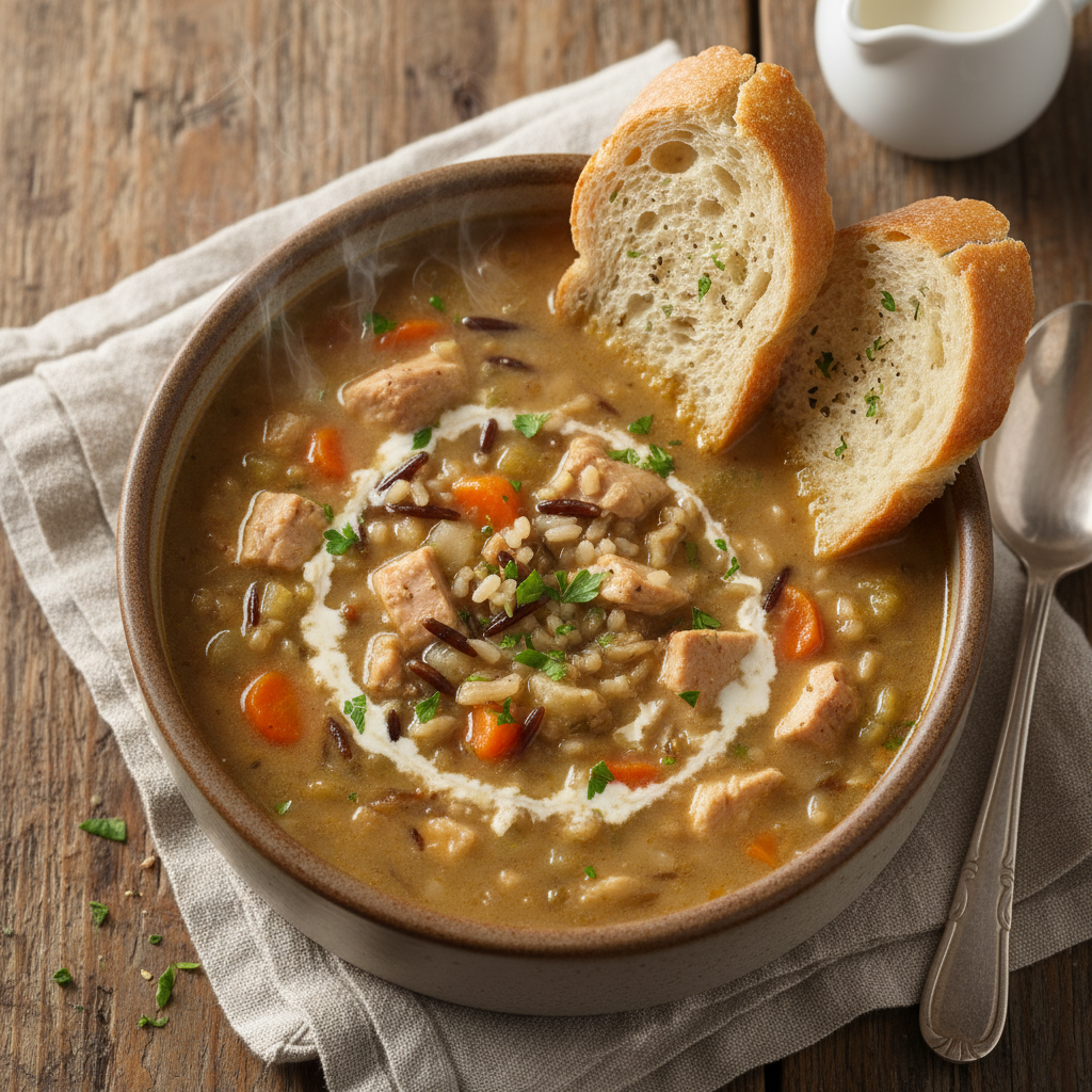 Wisconsin Turkey and Wild Rice Soup Bowl