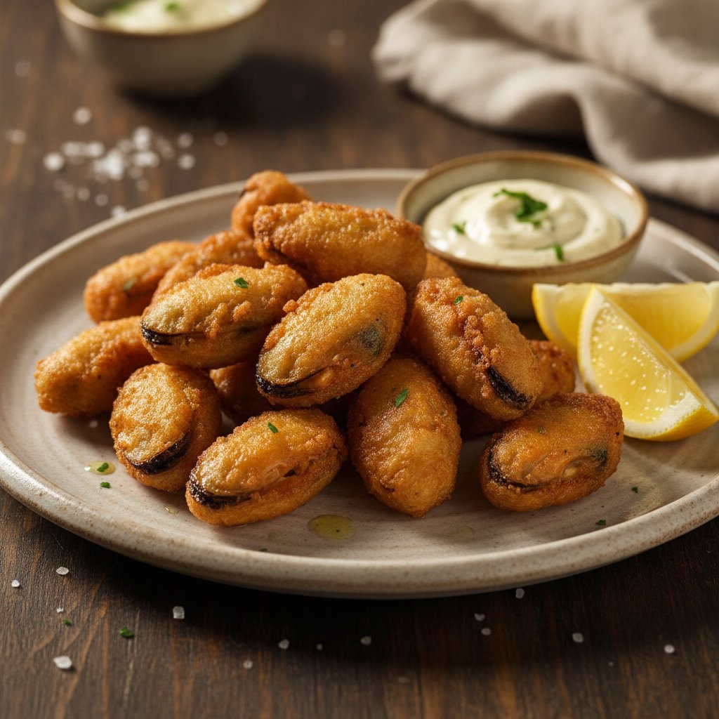Fried Mussels in Batter