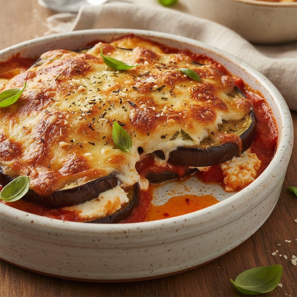 Baked Eggplant Cheese Bake (Keto)