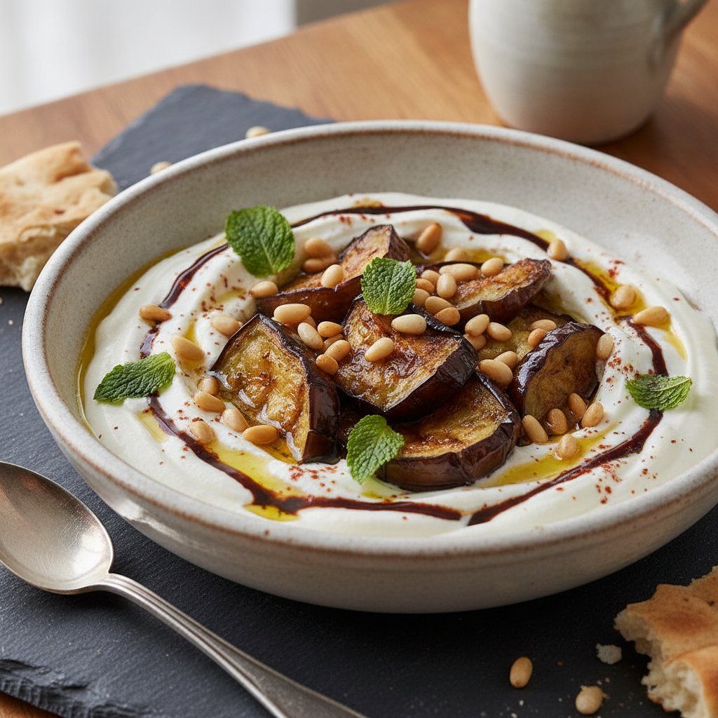 Yogurt and Roasted Eggplant Salad