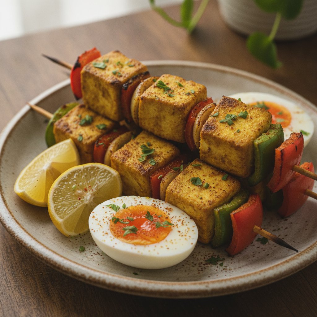 Grilled Cottage Cheese Skewers (High-Protein)