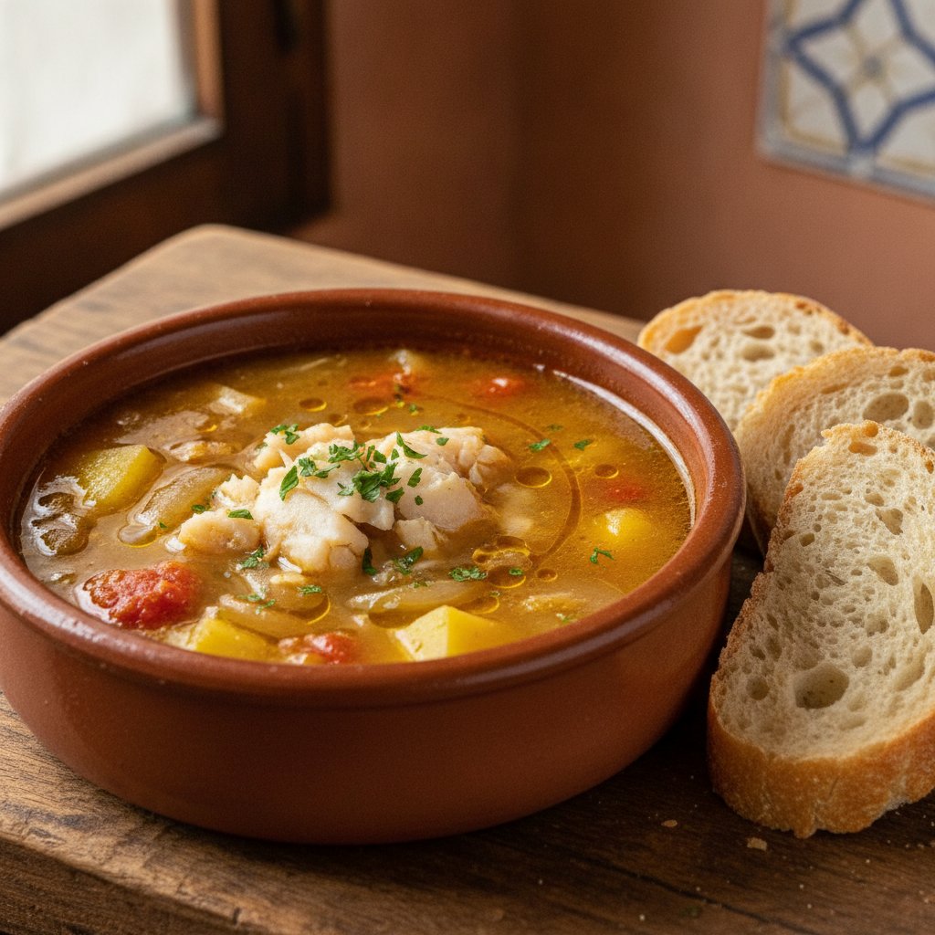Salt Cod and Potato Soup