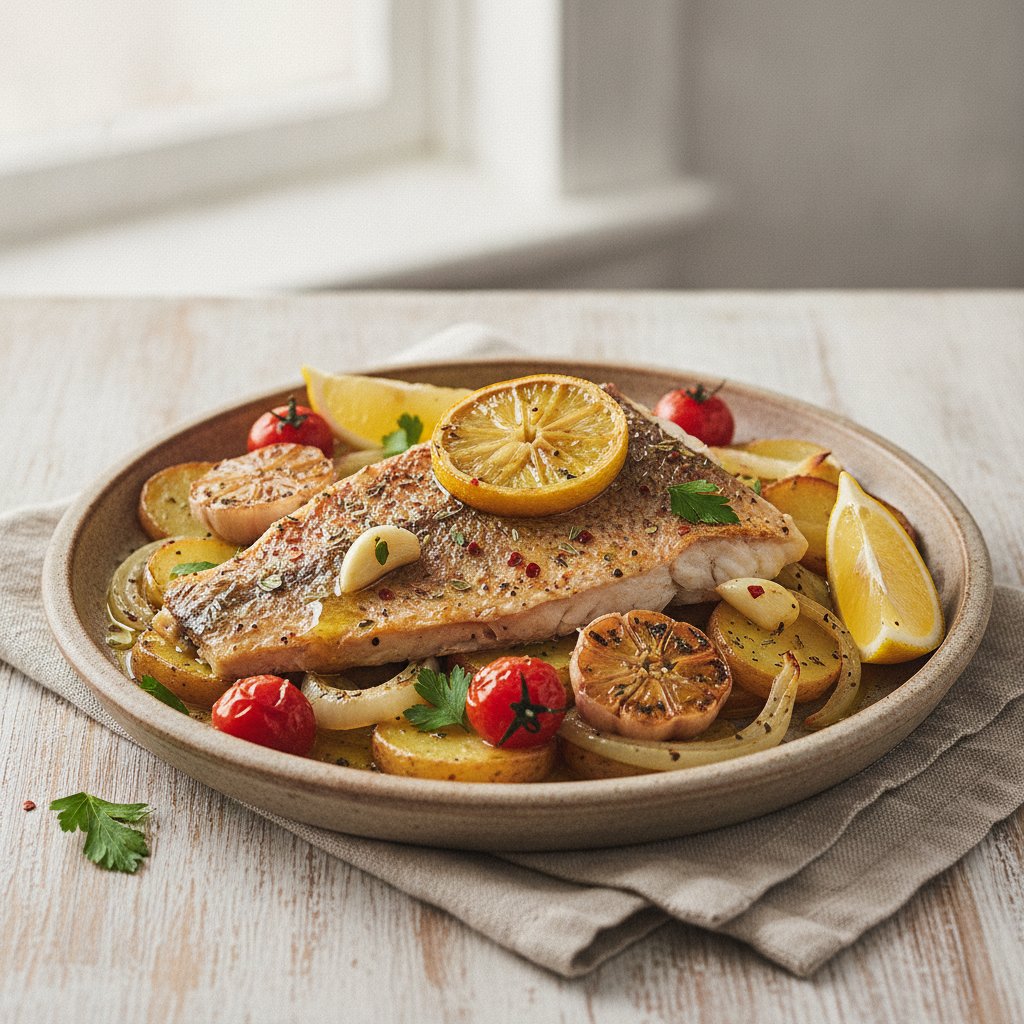 Baked Red Snapper with Olive Oil