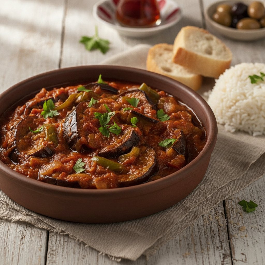 Stewed Eggplant with Tomatoes