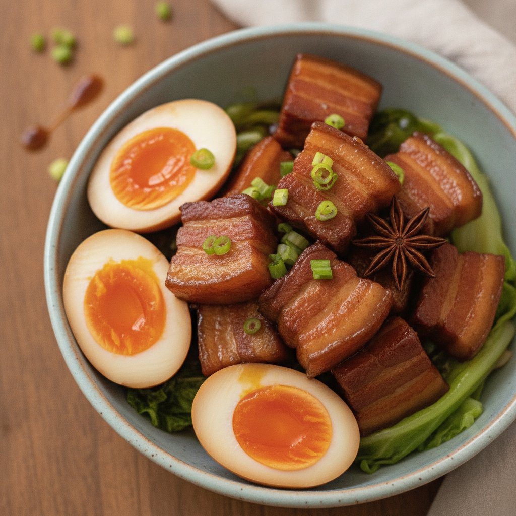Braised Pork Belly Eggs (Keto)