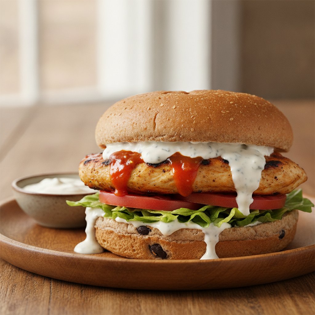 Buffalo Chicken Sandwich (High-Protein)