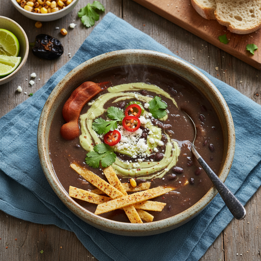 Tamarind and Chipotle Black Bean Soup