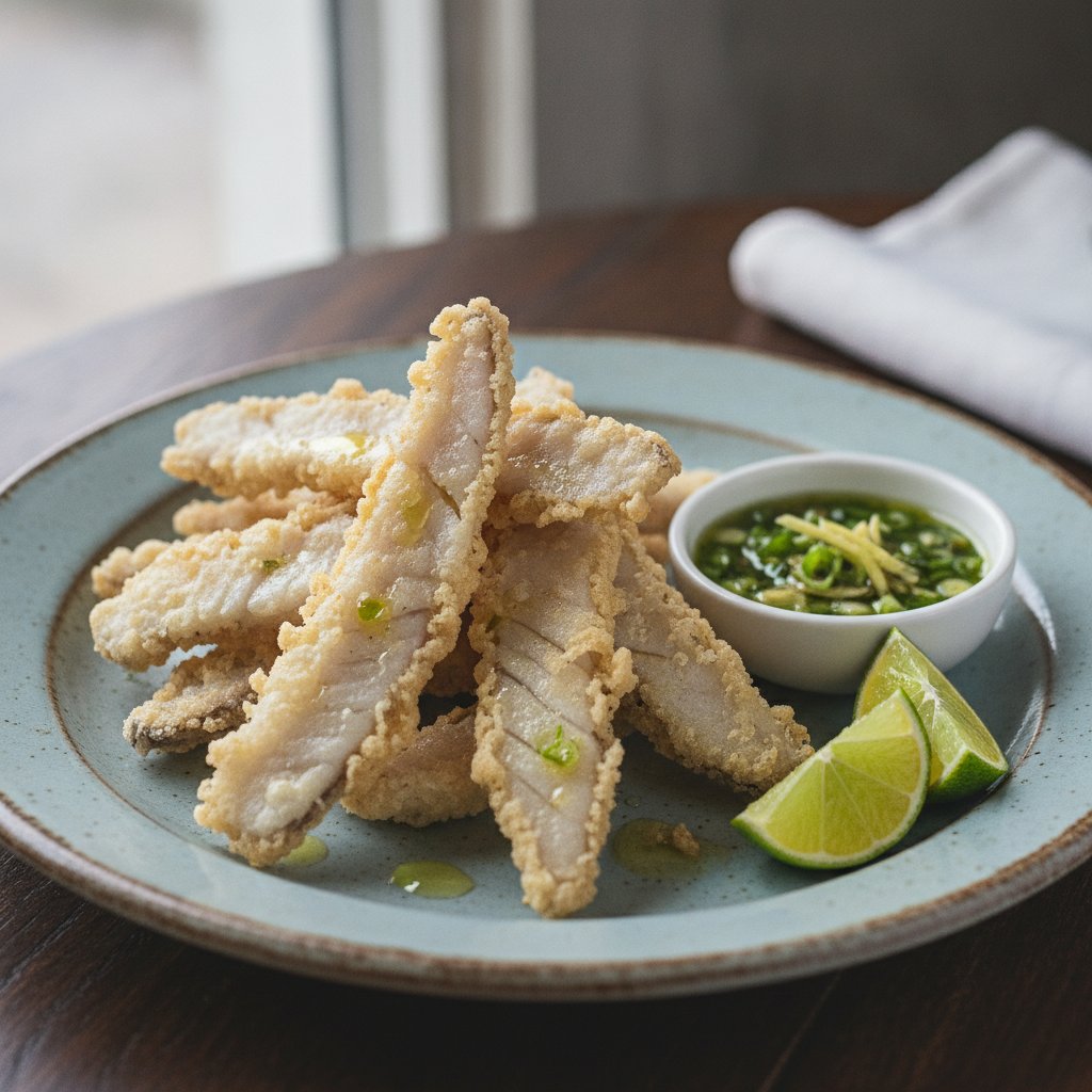 Crispy Fried Fish Slices