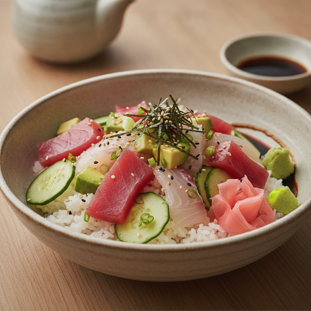 Scattered Sushi Rice Bowl (Low-Chol)