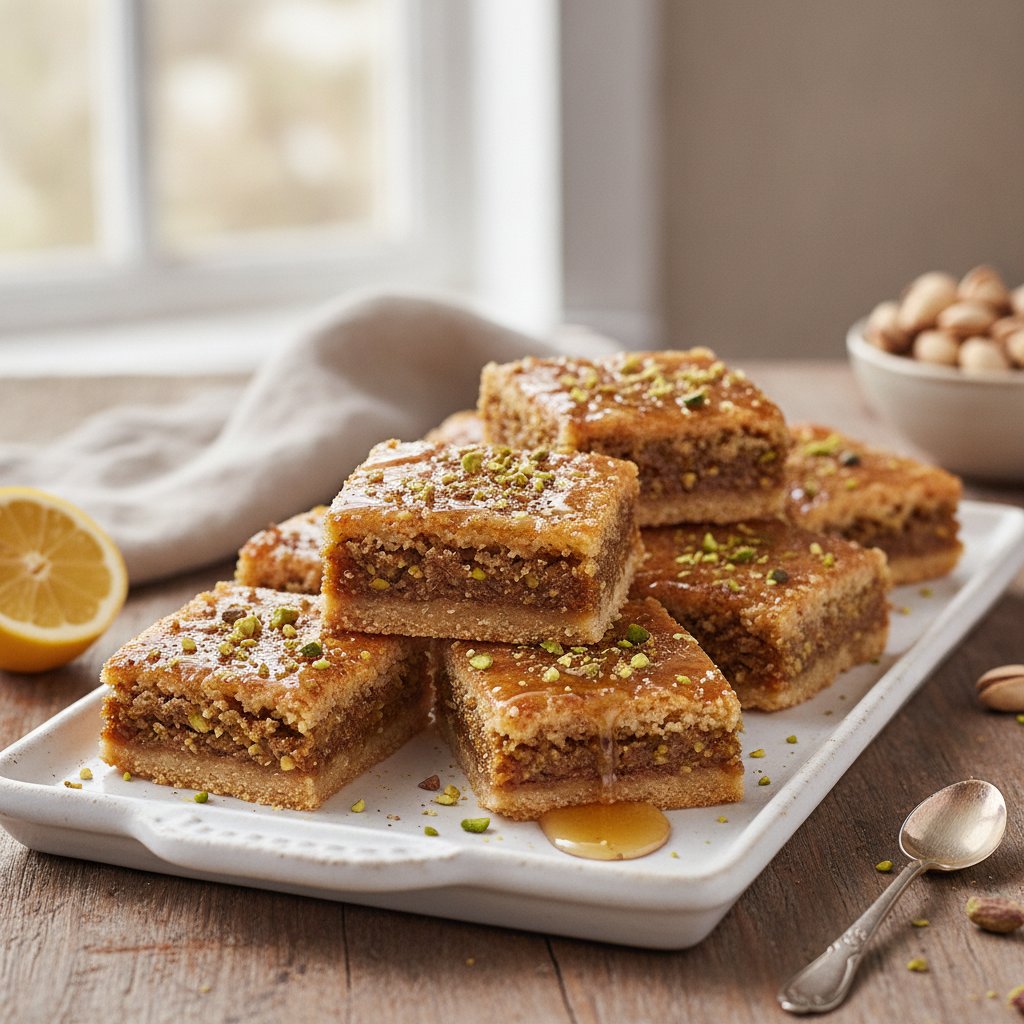 Honey Pistachio Pastry Bars