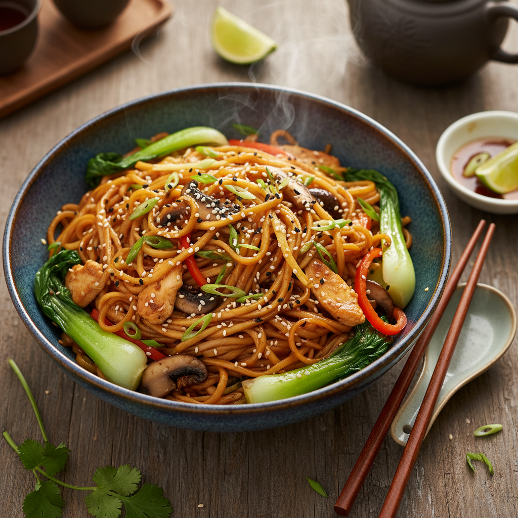 Quick Soy and Ginger Noodles
