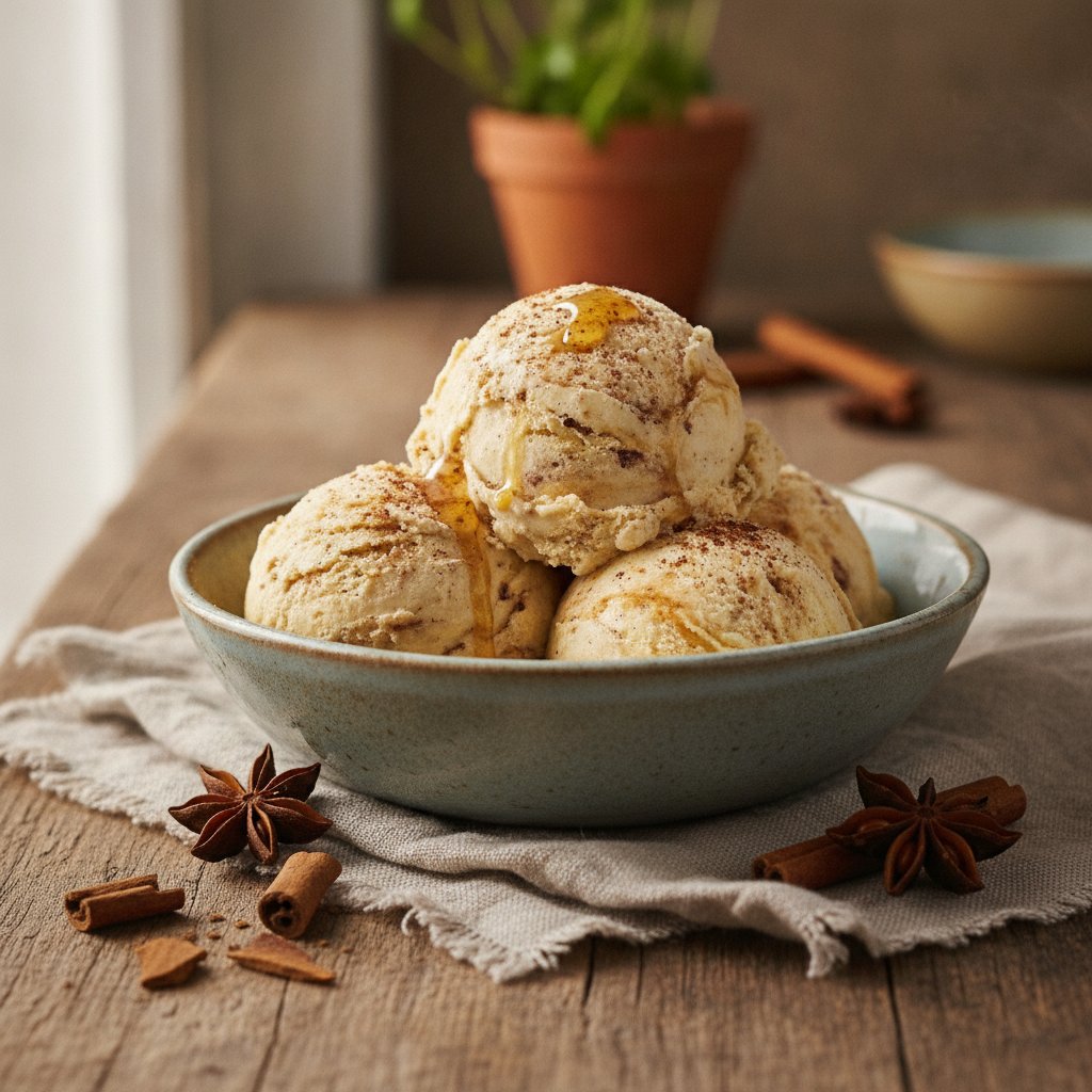 Cinnamon Honey Milk Ice Cream