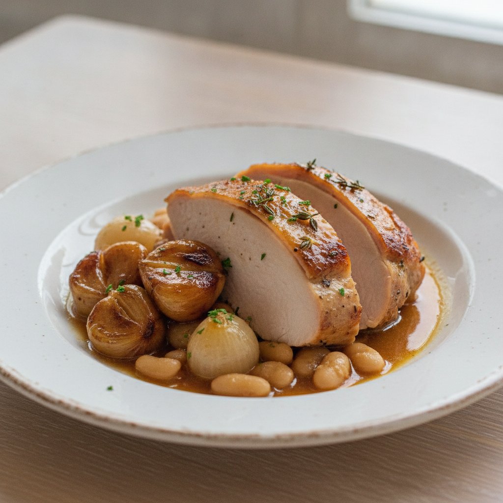 French Roast Turkey with Chestnuts (High-Protein)