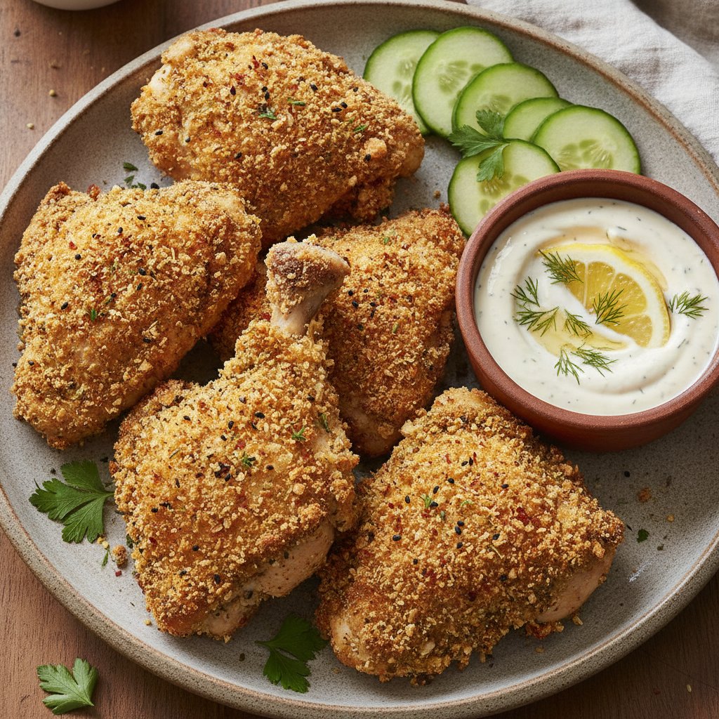 Crispy Whole Fried Chicken Pieces (Keto)