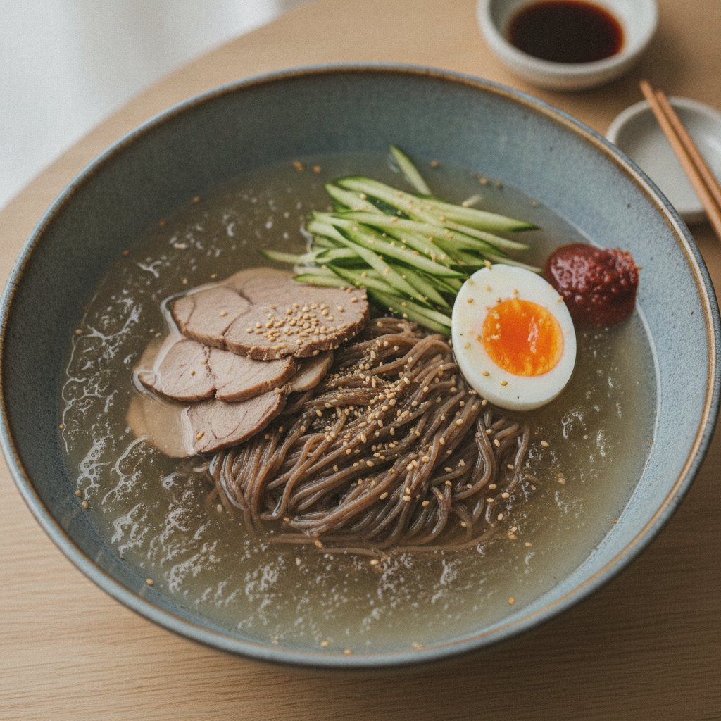 Cold Buckwheat Noodle Soup