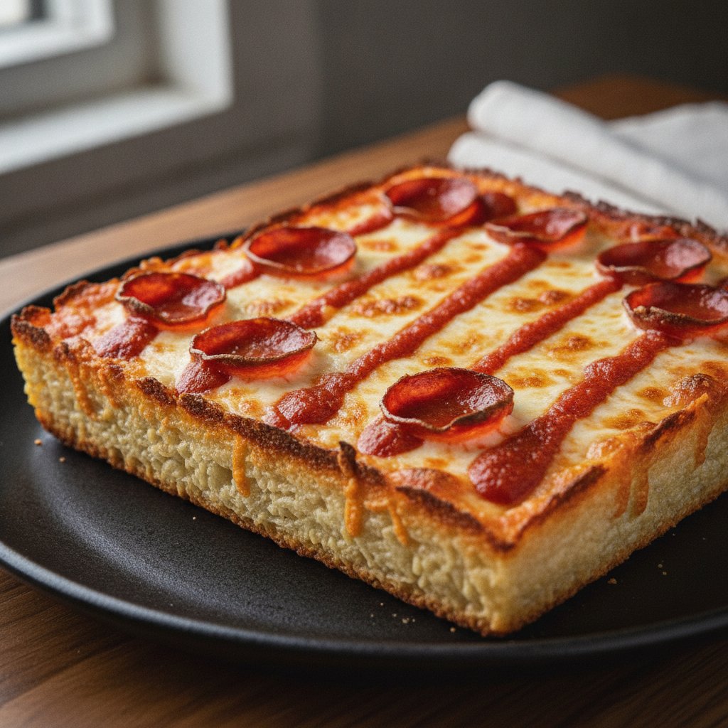 Detroit-Style Pepperoni Pizza (Gluten-Free)