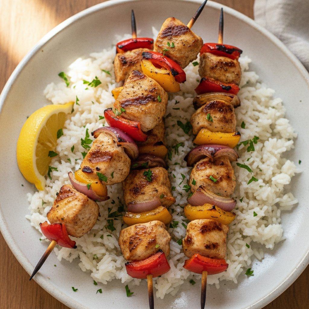 Grilled Turkey Kebabs