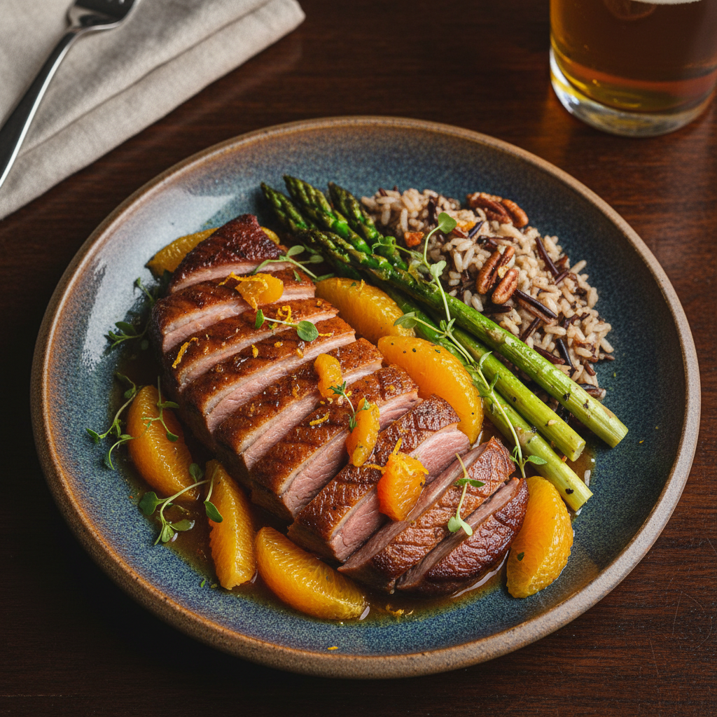 Hudson Valley Duck and Orange Plate