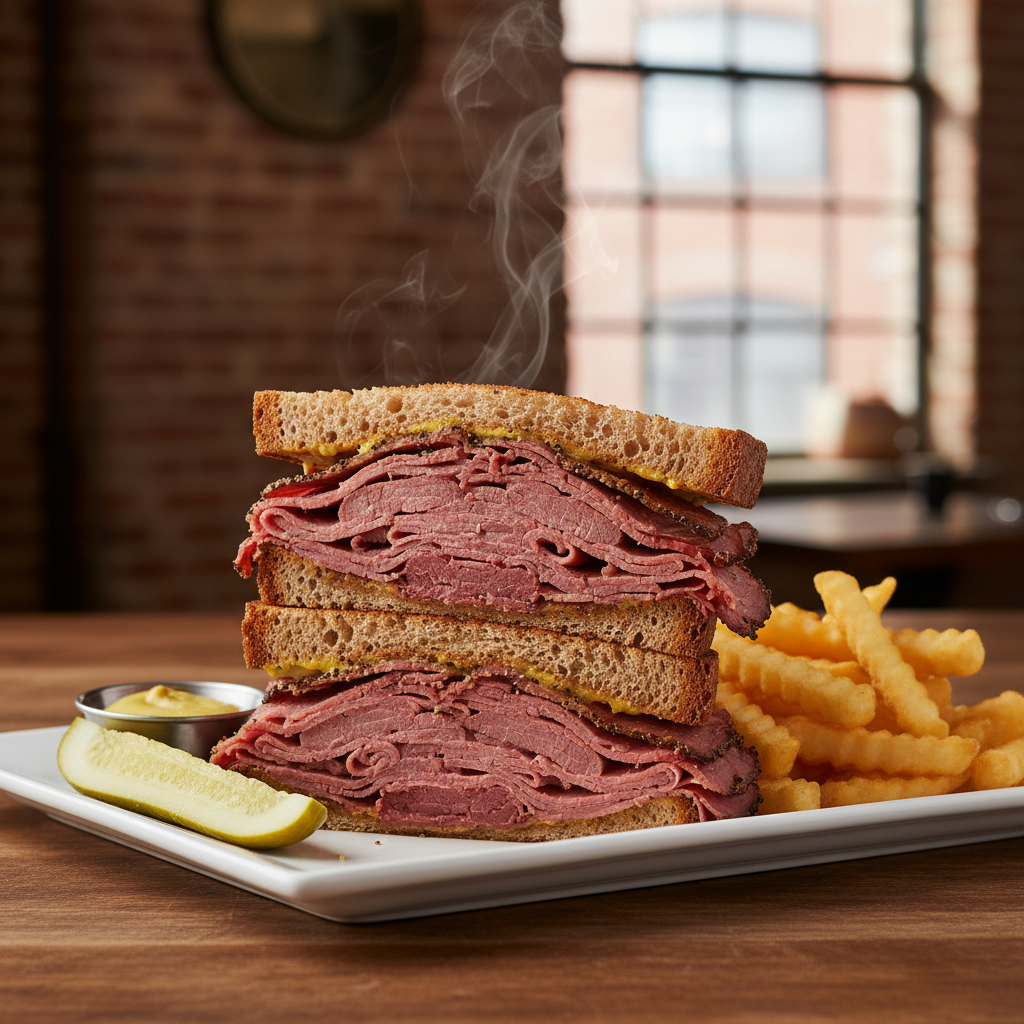 New York Pastrami Sandwich Plate