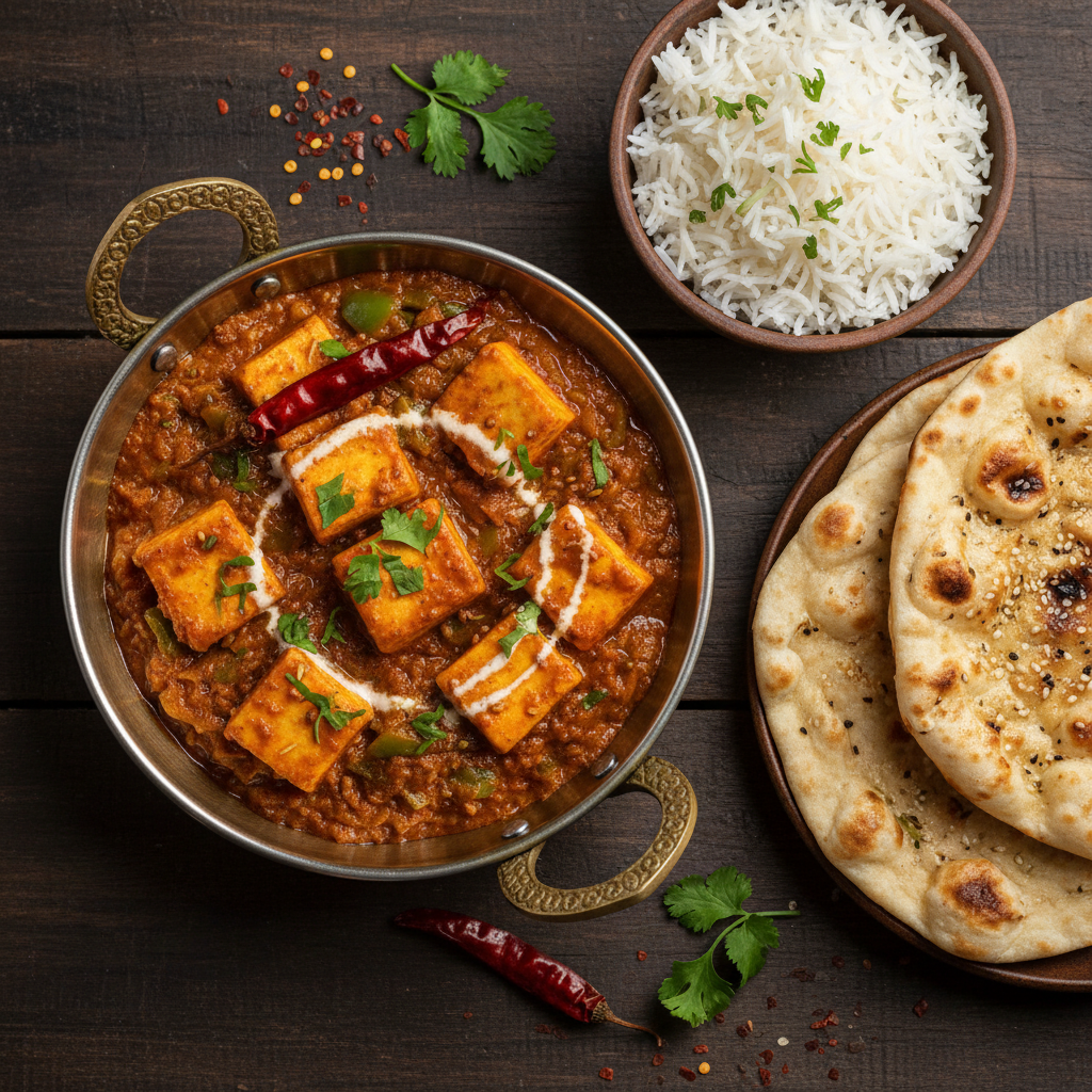 Spiced Cheese and Pepper Curry — Kadai Paneer