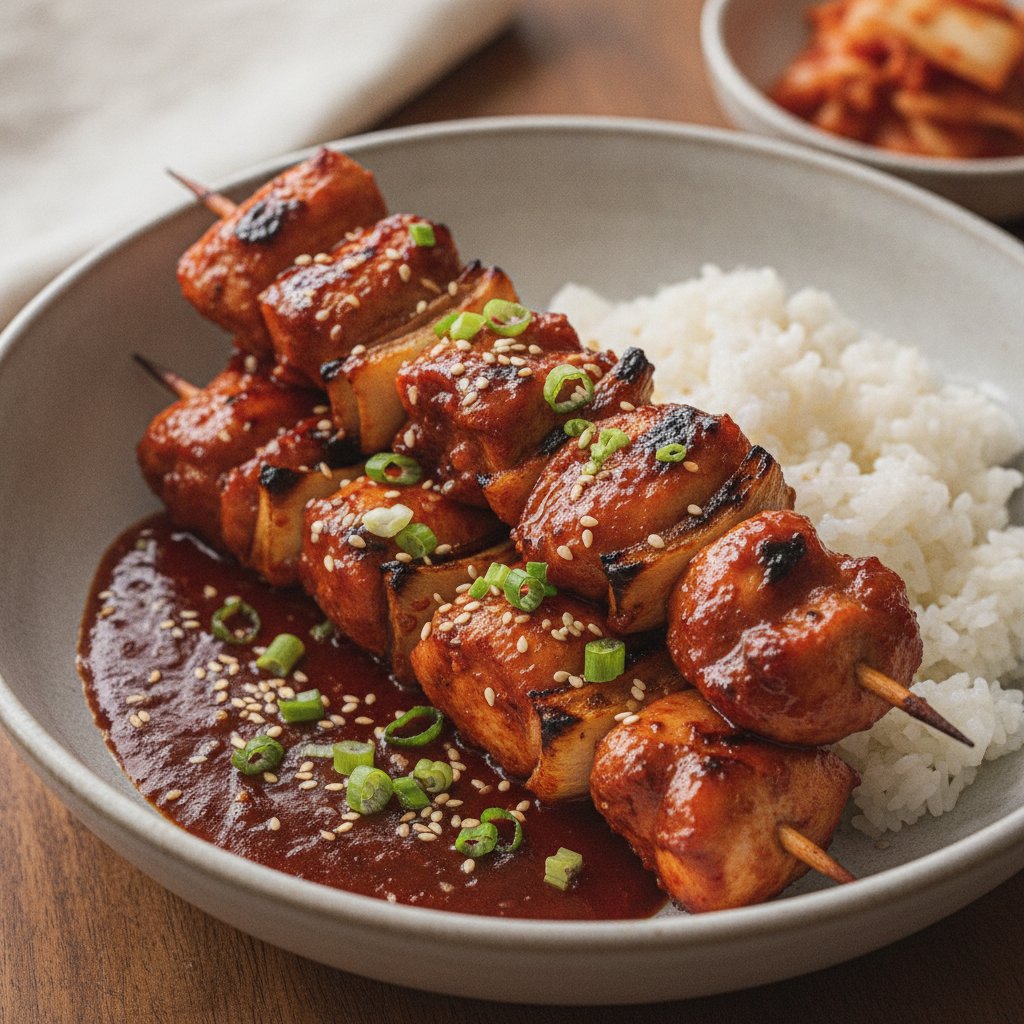 Grilled Spicy Chicken Skewers