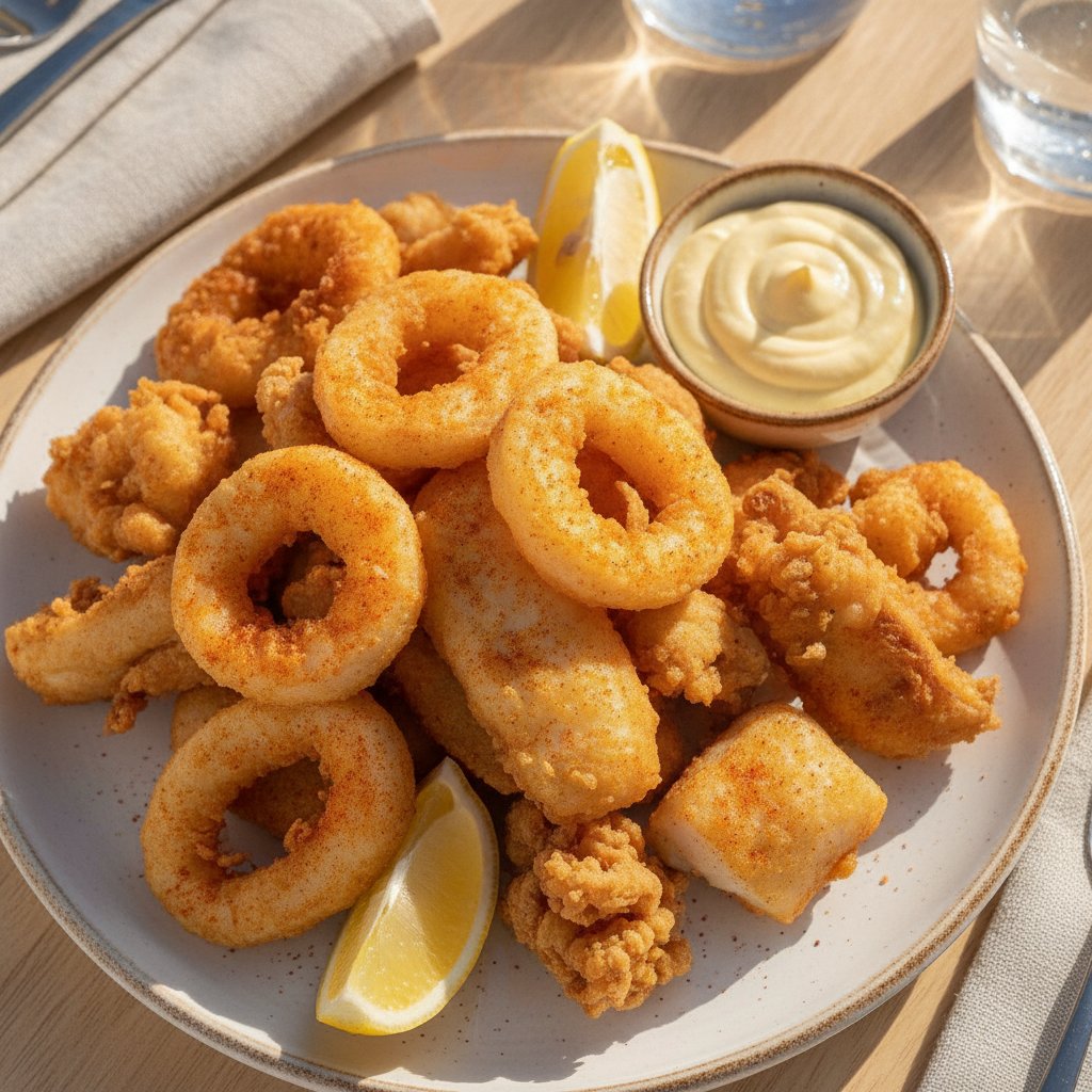 Fried Mixed Seafood Platter