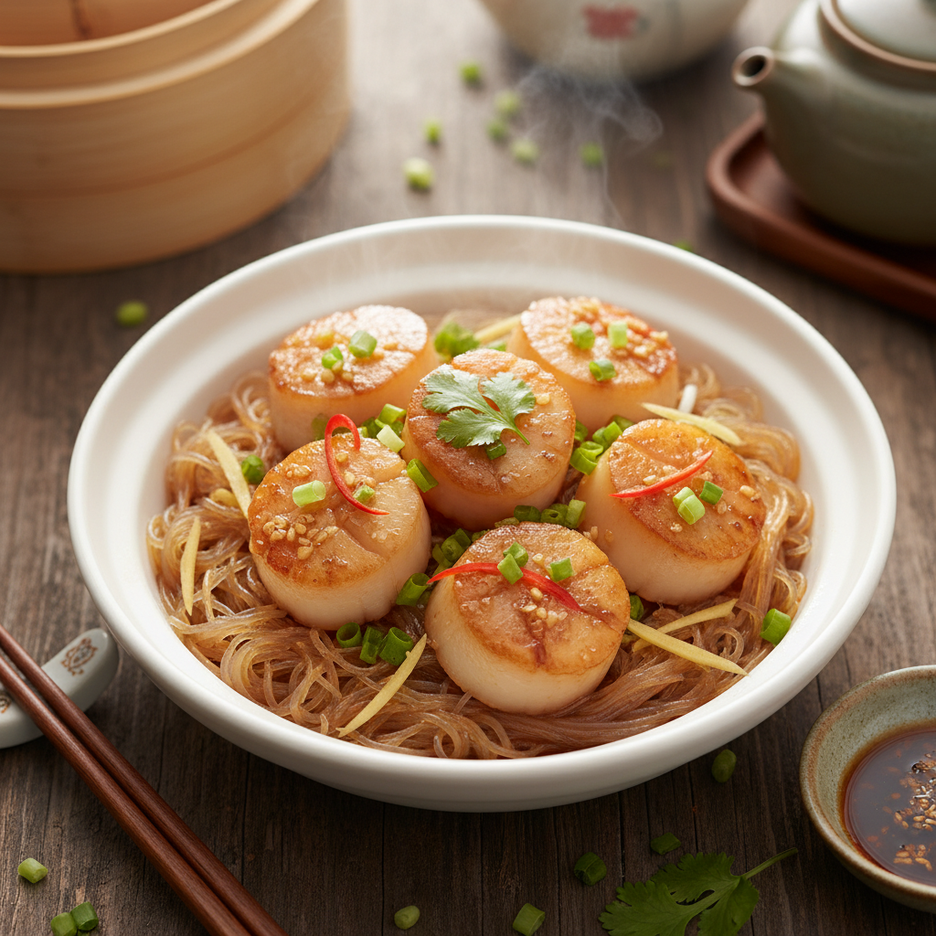 Cantonese Scallop with Glass Noodles