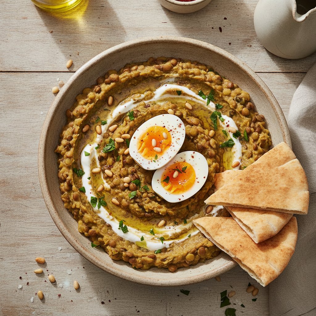 Crushed Fava Bean Dip (High-Protein)