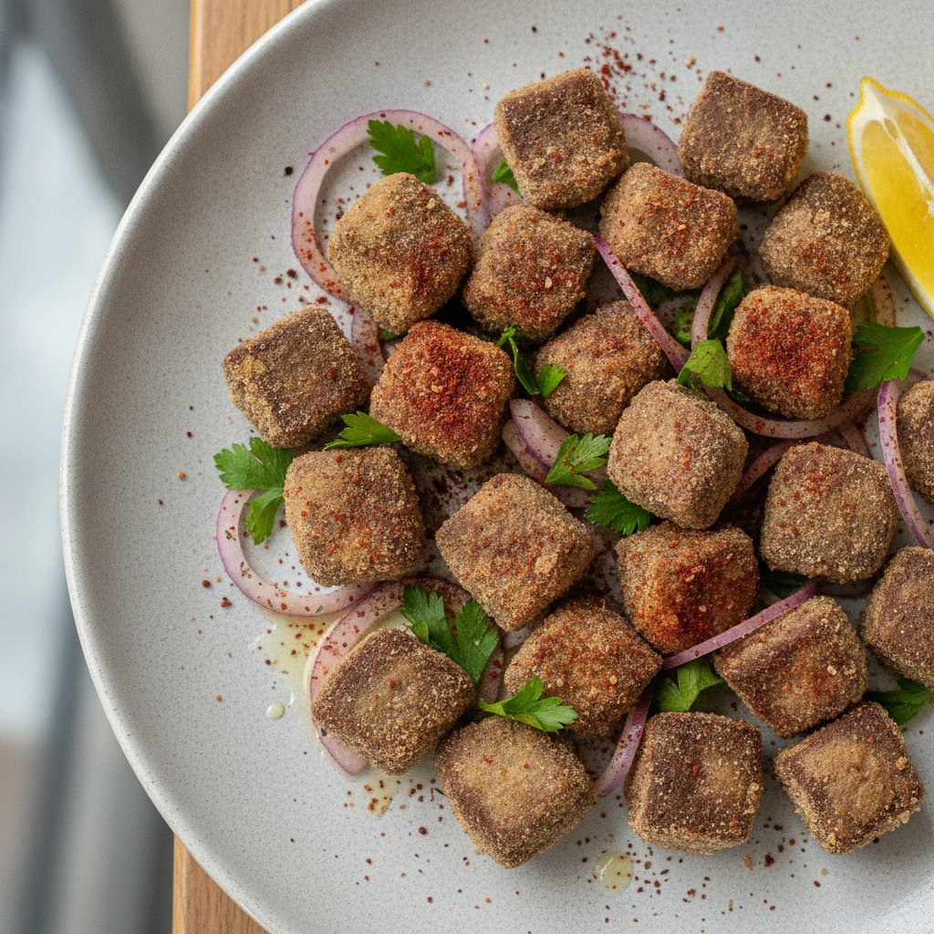Fried Liver Cubes (Low-Calorie)