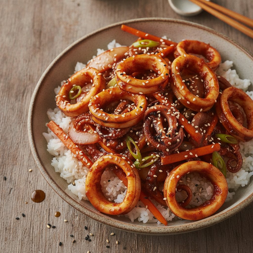 Korean Squid Stir-Fry (Gluten-Free)