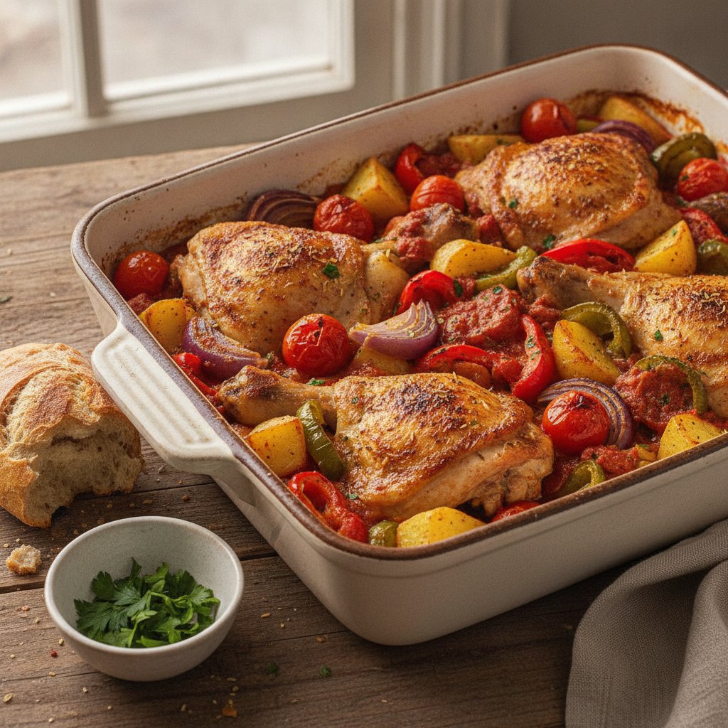 Baked Chicken and Vegetable Casserole