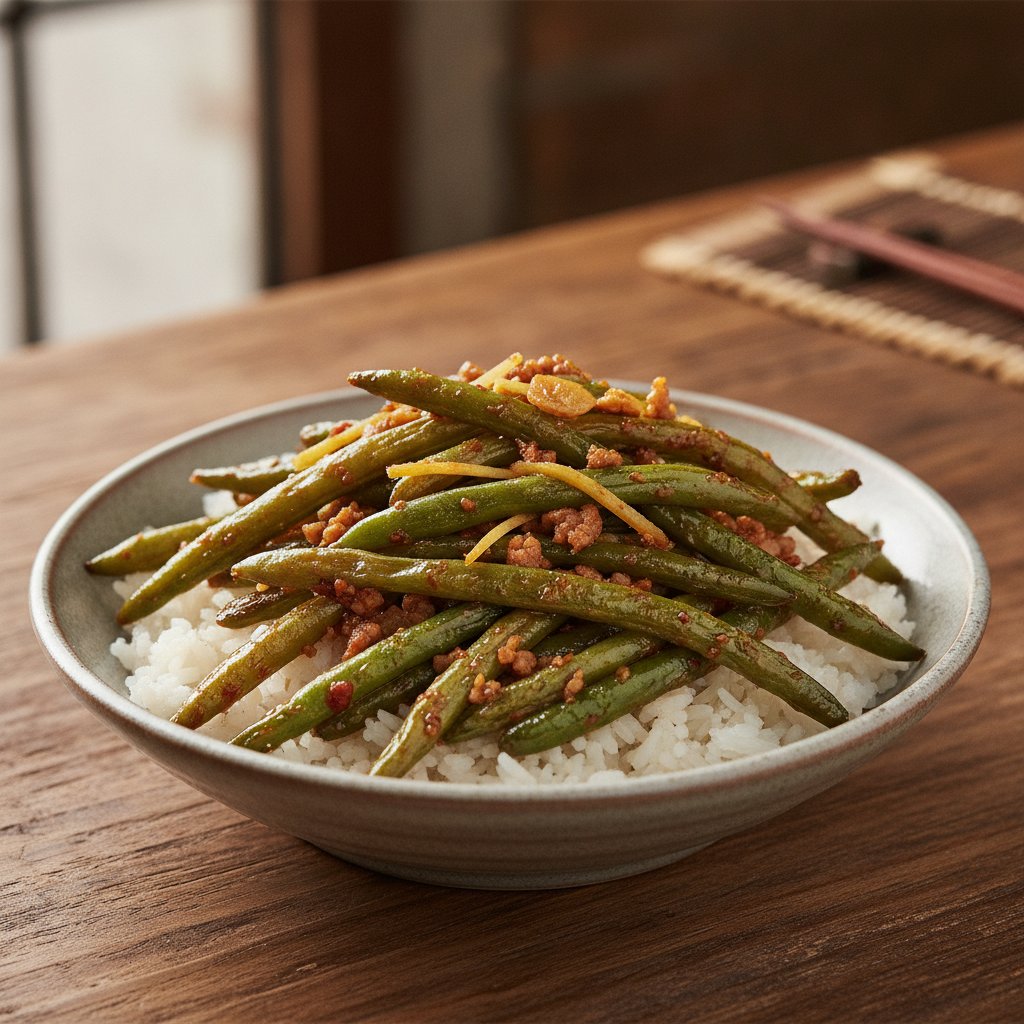 Dry Fried String Beans (Low-Calorie)