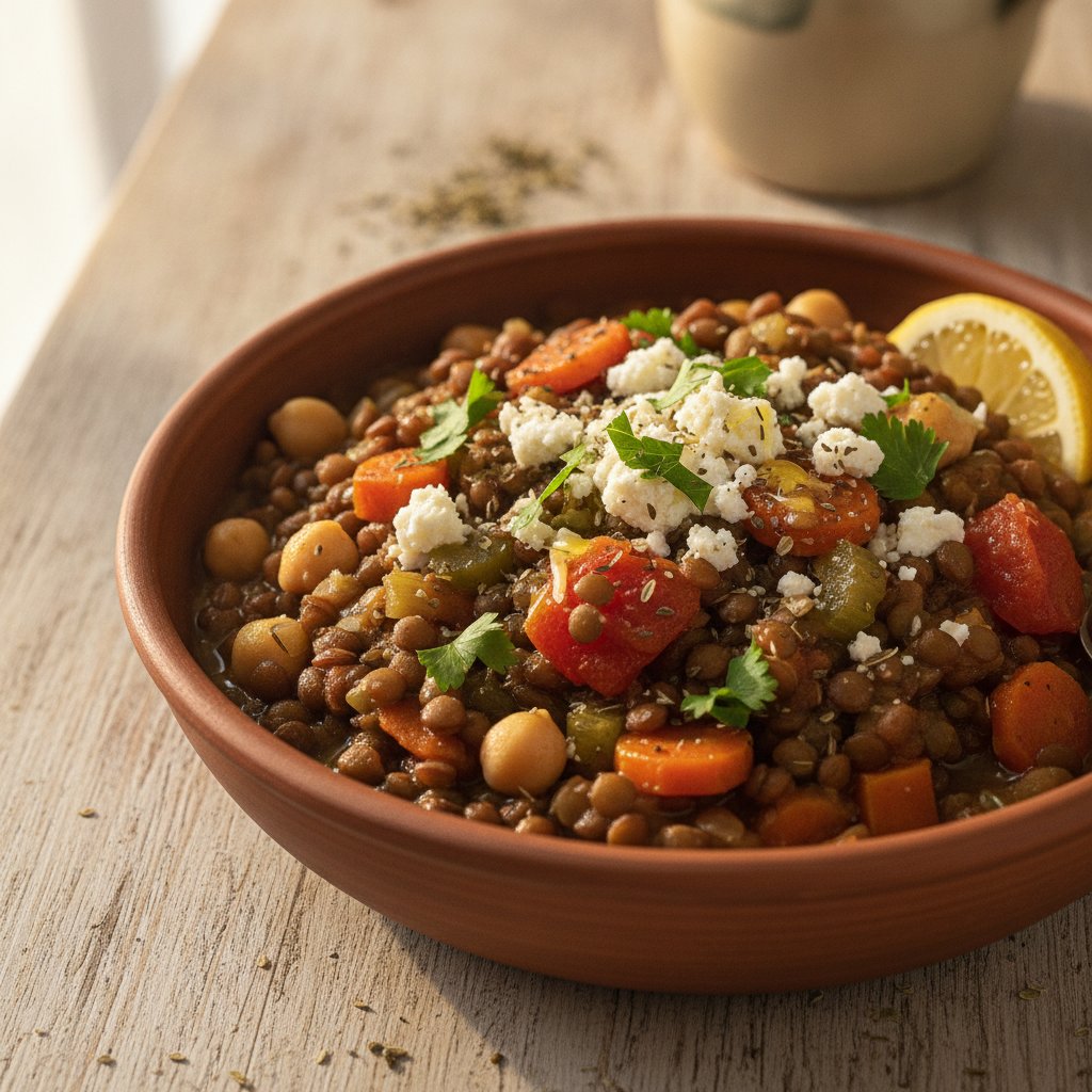 Lentil Stew with Vegetables (High-Protein)